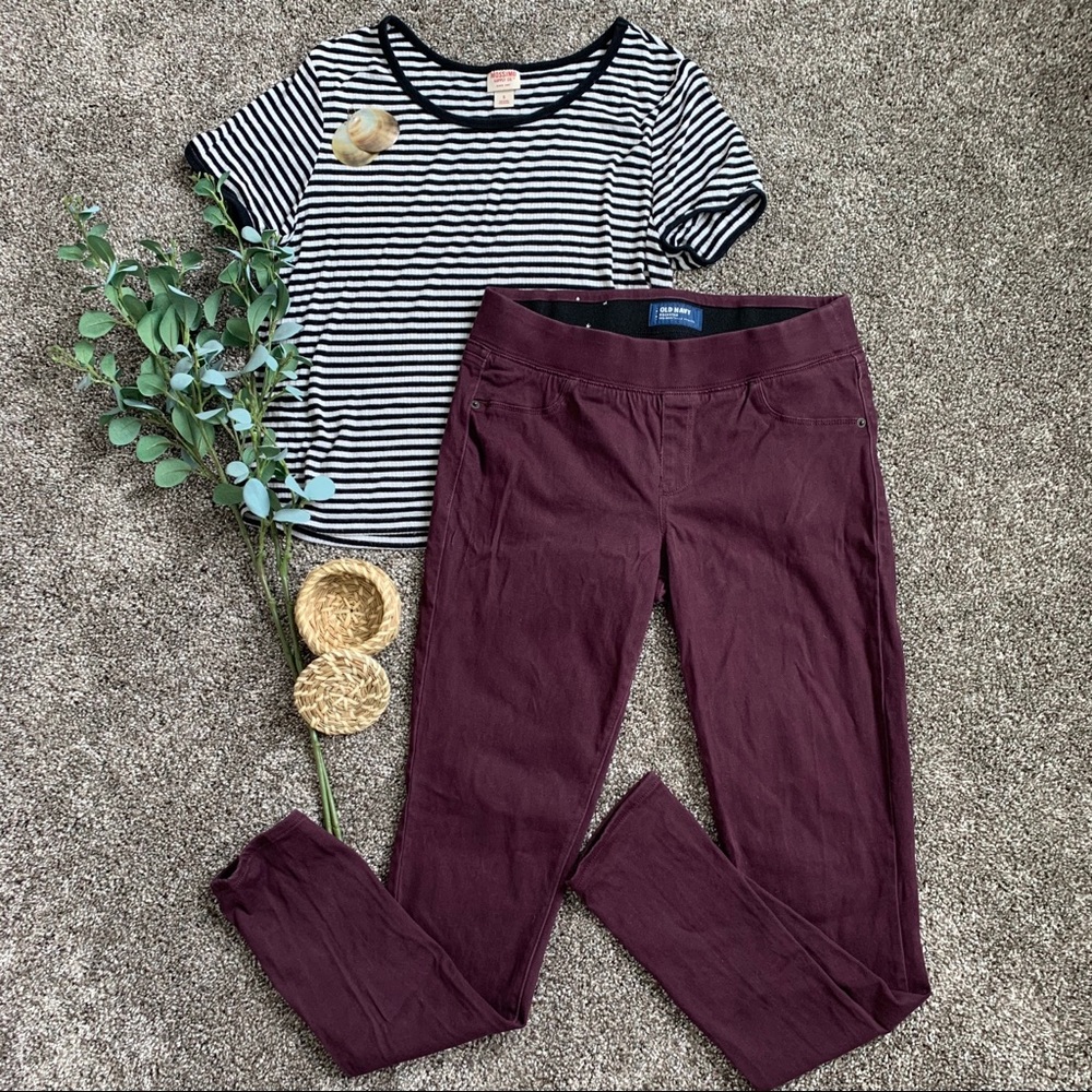 Plum Skinny Pants - Old Navy